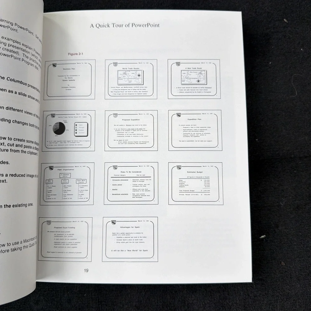 Microsoft PowerPoint 2.0 User's Manual Apple Macintosh 1988 Vintage Hardcover